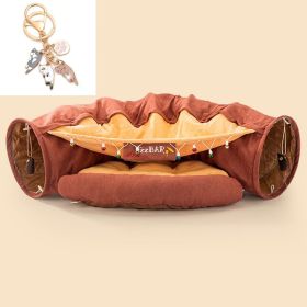 Collapsible Cat Tunnel Durable Washable Collapsible (Option: Bar with Key Chain)