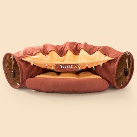 Collapsible Cat Tunnel Durable Washable Collapsible (Option: Bar)